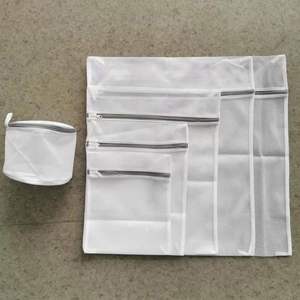 Bolsa de malla de lavandería plegable de nailon y tela para viajes, bolsa de almacenamiento para lavadora a granel para ropa y limpieza de baño - Product Image 6