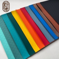 Tissu décoratif pour meubles, sacs, boîtes, en cuir PU à texture à carreaux, élastique, résistant aux taches, imperméable