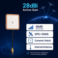 Antenne céramique ODM à fréquence personnalisée GPS BDS GLONASS L1 L5, fabricant d'antennes RF actives, antenne GNSS, antenne céramique