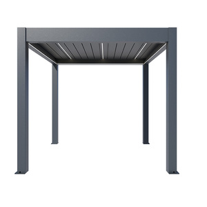 Pergola extérieure <span class=keywords><strong>en</strong></span> aluminium à lames orientables électroniques avec ventilateur, <span class=keywords><strong>4x3</strong></span> m, 5x6 m, 6x5 m, 6x4 m, 6x3 m - Product Image 1