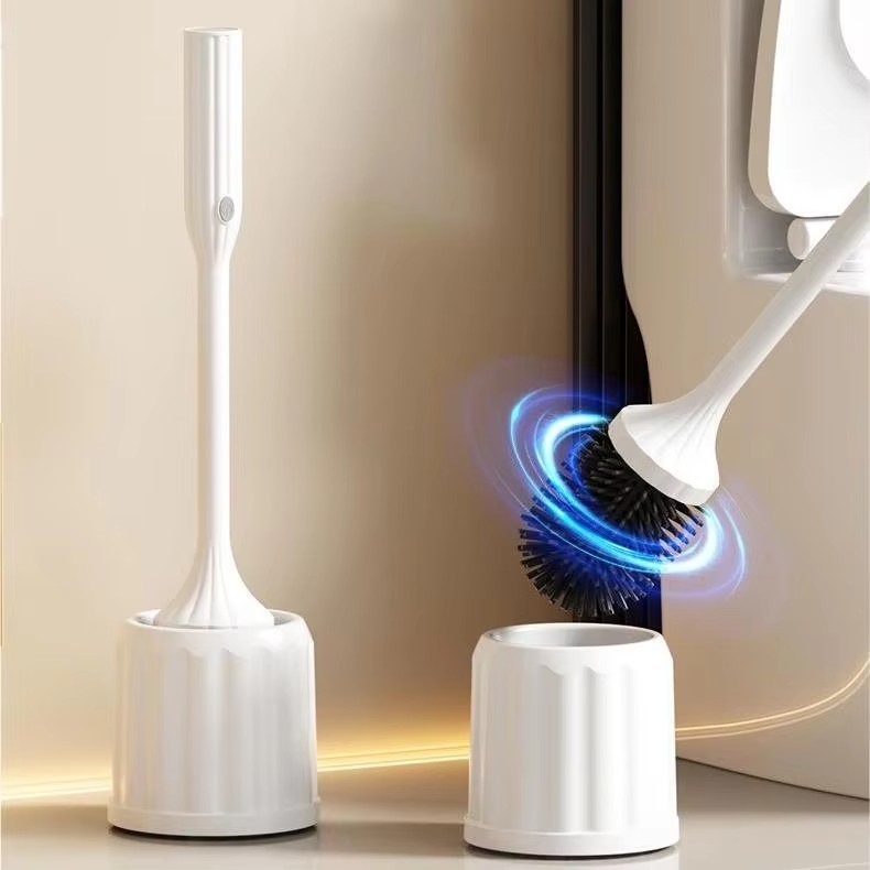 Electric Toilet Brush 360 Degrees Without Dead Angle Long Handle Cleaning Brush Household Bathroom Punch-free Smart Toilet Brush · image 2