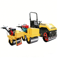 Compacteur d'asphalte vibrant à double tambour Muhua 0,5t, moteur Changchai 4,5 kW, rayon de braquage court pour autoroute et pont