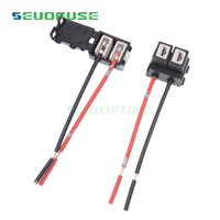 Konektor Lampu Depan Mobil Keramik H7 Berkualitas Tinggi 2 Pin Soket Kabel Harness Otomotif