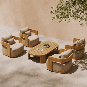 Ensemble <span class=keywords><strong>de</strong></span> meubles <span class=keywords><strong>de</strong></span> <span class=keywords><strong>jardin</strong></span> <span class=keywords><strong>en</strong></span> teck <span class=keywords><strong>de</strong></span> luxe pour hôtel, canapé d'extérieur moderne pour resort - Product Image 5