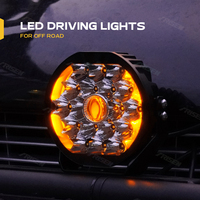 Feux de route laser jaunes de 7 pouces avec DRL pour Jeep Wrangler Bronco 4x4, pare-chocs avant tout-terrain, feux auxiliaires de véhicule