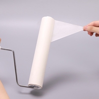 24cm manuelle Kleb rolle für die Reinigung von Tierhaaren PP-Griff Papier fussel rolle für Haustiere und Teppich