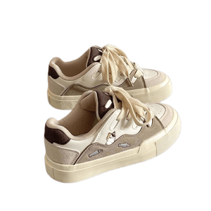 Zapatillas Blancas de Mujer Estilo Estudiantil con Plataforma Gruesa, Novedad Otoño 2026, Calzado Casual Versátil para Combinar con Faldas - Product Image 4