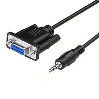 Cable Serial Feanteek DB9 de 9 Pines Hembra a Conector Macho de 3.5mm, Cable de Conversión RS232 a 1/8 de Pulgada - 6 Pies/1.8M
