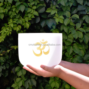 Cuencos de cristal de <span class=keywords><strong>cuarzo</strong></span> <span class=keywords><strong>blanco</strong></span> de 6 ''-16'', instrumento de curación y meditación con sonido, productos de Cristal para cantar - Product Image 6