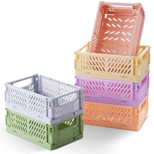 Panier de rangement pliable multifonctionnel <span class=keywords><strong>en</strong></span> plastique personnalisé <span class=keywords><strong>en</strong></span> usine, bac pliable et repliable pour l'organisation de la cuisine - Product Image 1
