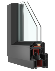 פרופיל מסגרת נאסא פלסט 76 מ\\\"מ עם 5 תאים - Product Image 1