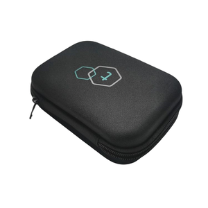 Iso Bsci Print Black Zipper Waterproof Ltgem Eva Hard <strong>Earphone</strong> airpod case <strong>Bag</strong> 150x95x40mm with Custom logo - Product Image 4