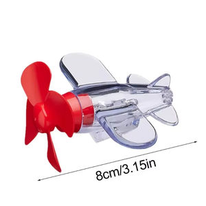 Windaangedreven Led Lampen Roterende Vliegtuig Motorfiets Handvat Decoraties Veiligheid Rijden Waarschuwingen Motorfiets Decoraties - Product Image 1