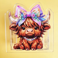 Nouveauté : Porte-stylo en acrylique à motif animalier 10 cm – Design Chat, Chien, Vache, Cochon, Cheval – Boîte à stylos de bureau, Organisateur de rangement pour papeterie