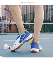 Nouvelle Collection 2026 – Baskets de Badminton Décontractées pour Hommes et Femmes, Respirantes, Antidérapantes, avec Semelle en Caoutchouc, pour Terrains Intérieurs – Support OEM ODM