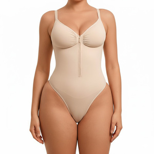 Body Modellante a Vita Alta <span class=keywords><strong>in</strong></span> Nylon Sottile con Regolazione, Effetto Push-Up per Glutei, Pezzo Unico per Donna - Product Image 5