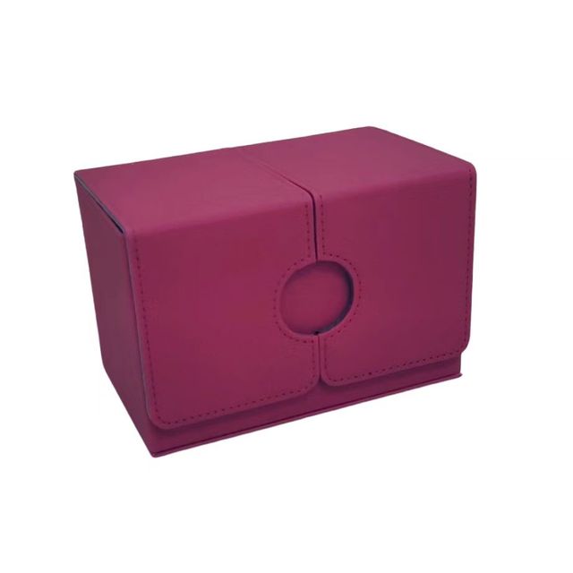 Side Loading Premium Magnetic Closure 200+ Storage Double Card Deck Box With Dice Tray for TCG Trading Card Games Yugioh