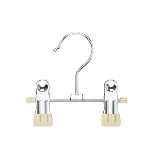 Percha resistente para pantalones, de acero inoxidable, con clip sin marcas, para pantalones, faldas, ropa interior, organizador de almacenamiento, tipo gancho rectangular - Product Image 5