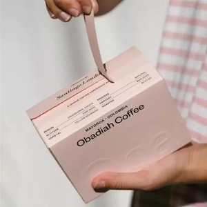 Boîtes en carton écologiques pliables avec bande de déchirement, logo personnalisé imprimé, boîtes d'expédition de luxe, boîtes cadeaux pour parfums avec fermeture éclair - Product Image 1