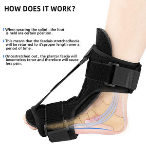Férula nocturna ajustable personalizada para <span class=keywords><strong>Amazon</strong></span>, soporte para caída de pie para fascitis plantar, cómodo soporte para tobillo - Product Image 5