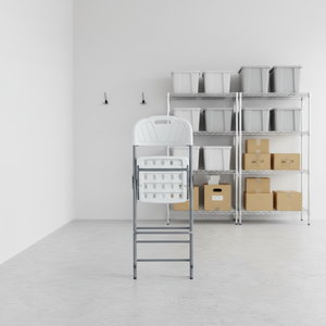 Sillas Plegables para Conferencias Más Vendidas, Sillas Plegables de Plástico Blanco HDPE, Mesa y Sillas de Plástico Blanco para Entrenamiento al Aire Libre - Product Image 5