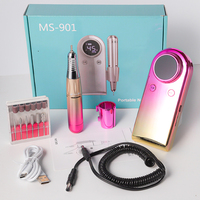 Machine de vernis à ongles Rechargeable Portable professionnelle 45000 tr/min outil de manucure et de pédicure