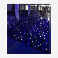 Rideau de scène de théâtre LED, fond de scène, rideau de banquet de mariage, velours ignifuge, personnalisation.