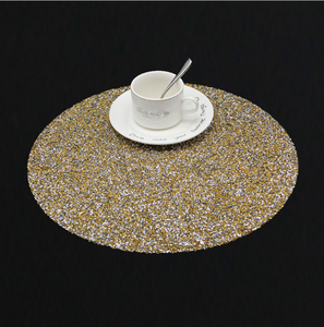 Crystal Rhinestone Custom Made <strong>Round</strong> <strong>Place</strong> <strong>mats</strong> Silver Rhinestone Table <strong>Mats</strong> for Decoration - Product Image 3