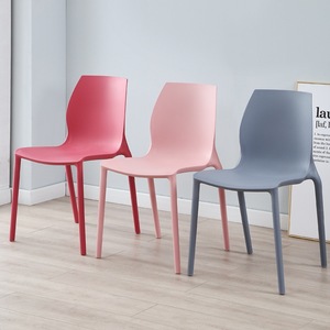 Silla <span class=keywords><strong>de</strong></span> <span class=keywords><strong>Comedor</strong></span> <span class=keywords><strong>de</strong></span> Plástico Moderna, Minimalista y Económica, Estilo Nórdico, con Respaldo, para Uso <span class=keywords><strong>en</strong></span> Hoteles y Centros Comerciales, Interior y Exterior, Apilable, <span class=keywords><strong>de</strong></span> PP - Product Image 2