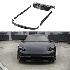 ชุดแต่งคาร์บอนไฟเบอร์แบบแห้งสำหรับ Porsche Taycan อัพเกรดสไตล์ PAKTECHZ ชุดแต่งสปอยเลอร์ดิฟฟิวเซอร์หน้า - Product Image 1