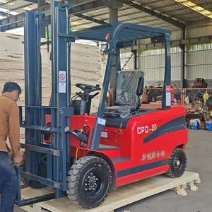Zware 2-tons elektrische heftruck op batterijen, palletreachstacker, hydraulische vorkheftruck voor logistiek - Product Image 2