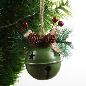Big Jingle Bells Christmas Ornament Three Colors Optional Christmas Bell Hanging Christmas Bell Accessory