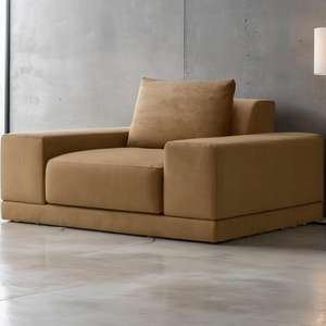 <span class=keywords><strong>Popular</strong></span> moderno Hotel sofá individual personalizado terciopelo algodón Lino muebles ocio sala de estar sillas con reposabrazos ancho - Product Image 1