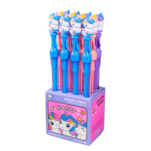 <strong>Large</strong> Cartoon Dinosaur and Unicorn <strong>Bubble</strong> <strong>Wand</strong> with Western Sword Water Spring Stall Toy for Boys and Girls - Product Image 5
