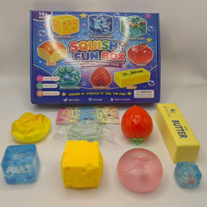 Ensemble de jouets anti-stress souples 24 pièces, formes alimentaires colorées, jouets sensoriels en TPE pour enfants de 8 à 13 ans, unisexe - Product Image 6