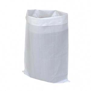 Sac tissé en PP de haute qualité pour l'emballage de céréales de 50 kg pour les engrais, les aliments pour animaux, la farine avec impression personnalisée - Product Image 2