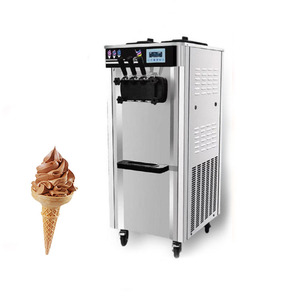 Thương mại 3 hương vị nhỏ gọn máy làm kem tự động mềm phục vụ Máy làm kem Gelato Maker <span class=keywords><strong>Ice</strong></span> Creme máy cho Snack - Product Image 1