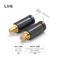 LINK 1 pasang Pin Earphone Hi-End pria Plug DIY