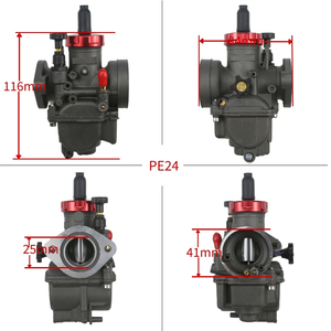 Vente en gros personnalisable Fourniture en vrac personnalisé OEM PE24 <span class=keywords><strong>50cc</strong></span> 350cc 2T 4T Moteur <span class=keywords><strong>Dirt</strong></span> <span class=keywords><strong>Bike</strong></span> Scooter ATV Quad <span class=keywords><strong>Carburateur</strong></span> émail noir - Product Image 2