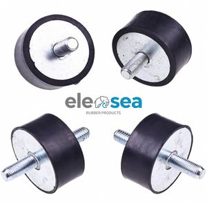 Tappo in Gomma Siliconica con Vite per Smorzamento Vibrazioni in Attrezzature Meccaniche; Fornisce Sigillatura e Fissaggio Sicuro in Materiale NBR/EPDM - Product Image 2