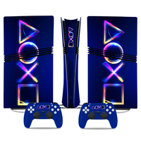 Autocollants de couleur peau de Film protecteur pour PS5 Pro Console contrôleur hôte poignée autocollants complets