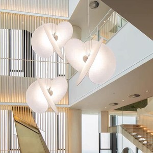 Italian Silk Chandelier Round Led <b>Light</b> Single Head For Living Room And Dining Room Home <b>Lighting</b> - Product Image 1