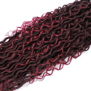 Offre Spéciale 18 pouces River Faux Locs Fly Locs Tressage <span class=keywords><strong>Cheveux</strong></span> Crochet <span class=keywords><strong>Bouclés</strong></span> Tresse <span class=keywords><strong>Cheveux</strong></span> Synthétiques Tresse Africaine <span class=keywords><strong>Meches</strong></span> - Product Image 4