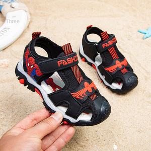 <span class=keywords><strong>Sandales</strong></span> pour enfants 2025 été nouvelles <span class=keywords><strong>sandales</strong></span> pour jeunes garçons dessin animé Spider-Man Baotou chaussures de plage crochet et boucle - Product Image 5