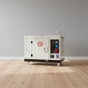 מכירת חיסול גנרטור דיזל שקט 10kVA 12kVA 8kVA עם מערכת העברת חשמל אוטומטית (ATS) לשימוש ביתי, גנרטורים אטומים לרעש 50/60 הרץ לגיבוי חשמל - Product Image 3