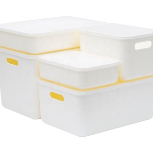 Hot Selling Stackable Kitchen Plastic Organizer Storage Box with Cover