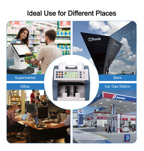 Machine de comptage de billets de banque multi-devises <span class=keywords><strong>EUR</strong></span>/USD/INR/<span class=keywords><strong>CAD</strong></span>/IDR/MYR/XOF avec reconnaissance automatique des devises CIS et détection UV/MG/IR 1200 - Product Image 6