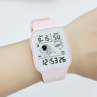Montre électronique à cadran astronaute, explosion d'usine, montre LED pour étudiants, montre tendance pour femmes, hommes, garçons et filles