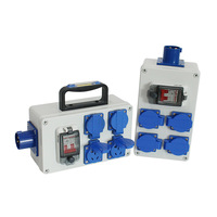 Boîtier de distribution d'énergie extérieur personnalisé 16A 230V IP65 étanche avec disjoncteur MCB, panneau électrique