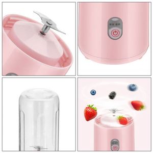 เครื่องคั้นน้ำผลไม้พกพาขนาดเล็กอัจฉริยะ แบบไร้สาย ชาร์จไฟผ่าน USB สีส้ม สำหรับผู้หญิง - Product Image 3